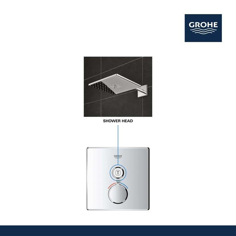 Grohtherm® SmartControl Single Function Thermostatic Trim with Control Module