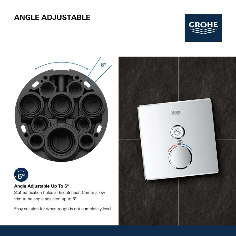 Grohtherm® SmartControl Single Function Thermostatic Trim with Control Module