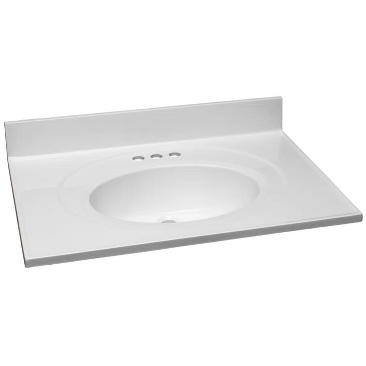 Cultured Marble Vanity Top with Backsplash