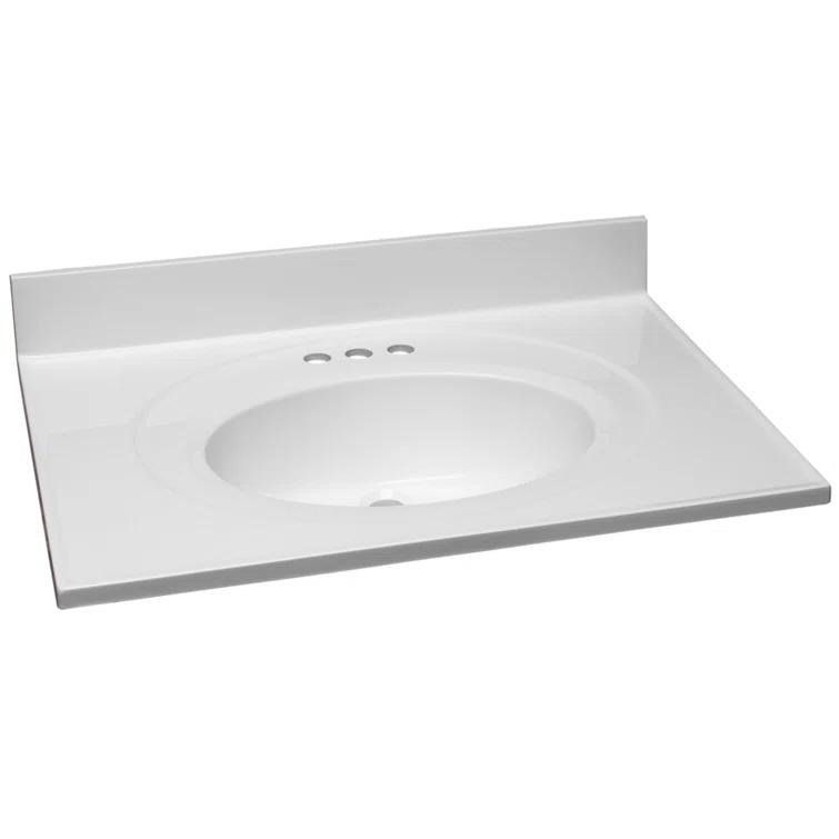 Cultured Marble Vanity Top with Backsplash