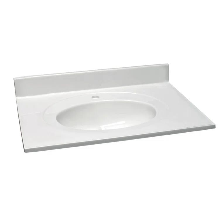 Cultured Marble Vanity Top with Backsplash