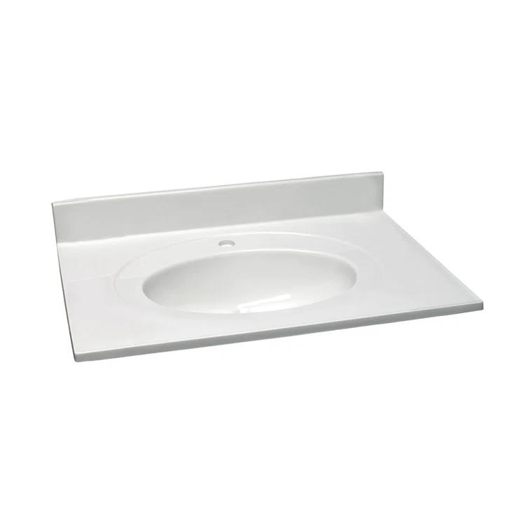 Darby Home Co Cultured Marble Vanity Top with Backsplash