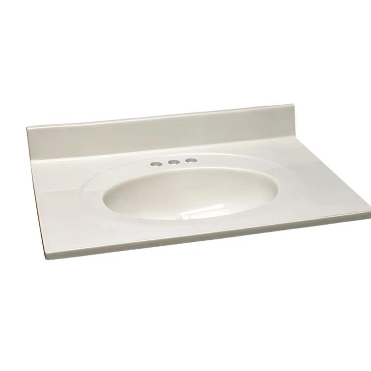 Cultured Marble Vanity Top with Backsplash