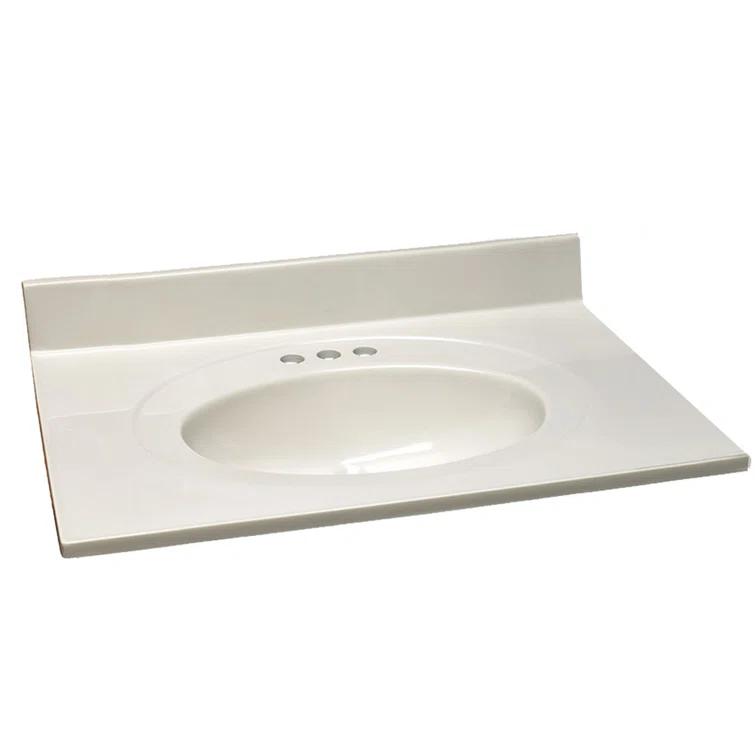 Cultured Marble Vanity Top with Backsplash