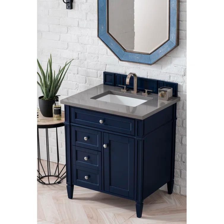 Victory Blue 30'' Freestanding Plywood Single Vanity