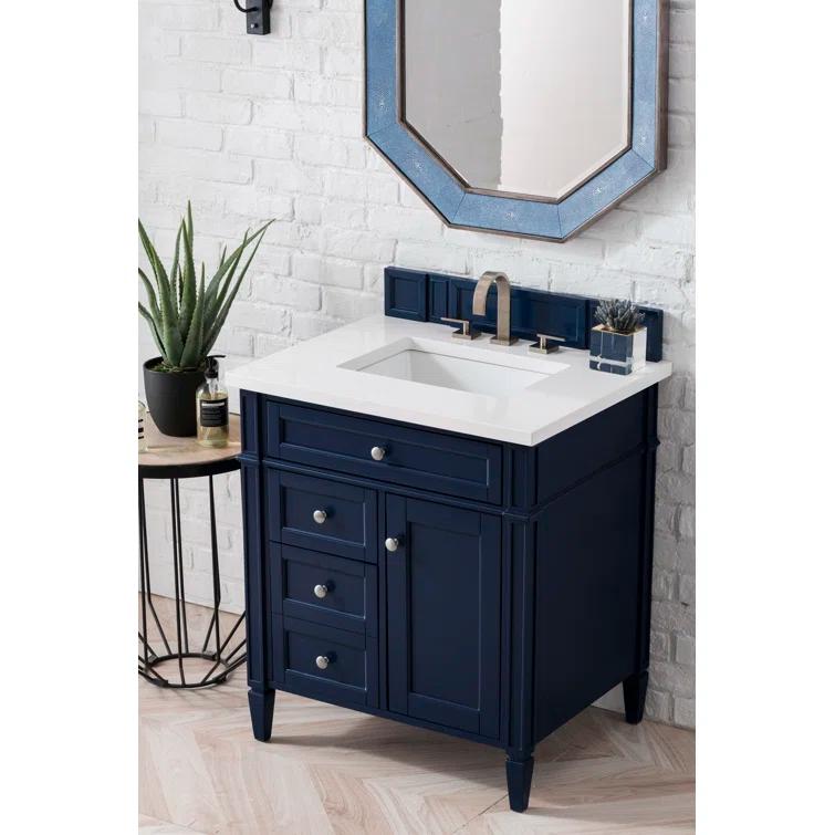 Victory Blue 30'' Freestanding Plywood Single Vanity