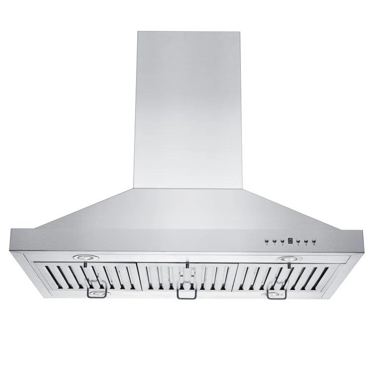 30 in. Convertible Vent Isl& Mount Range Hood in Stainless Steel (GL2i-30)
