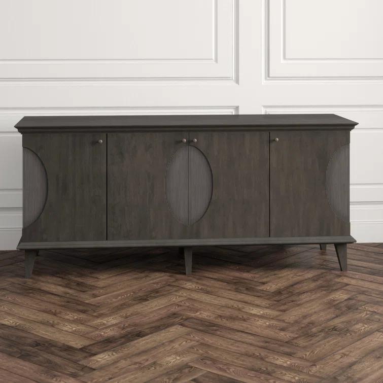 Noir Dumont 74.5'' Solid Wood Sideboard