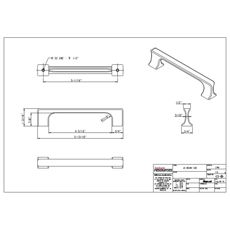Sullivan Cabinet 5" Center to Center Bar Pull