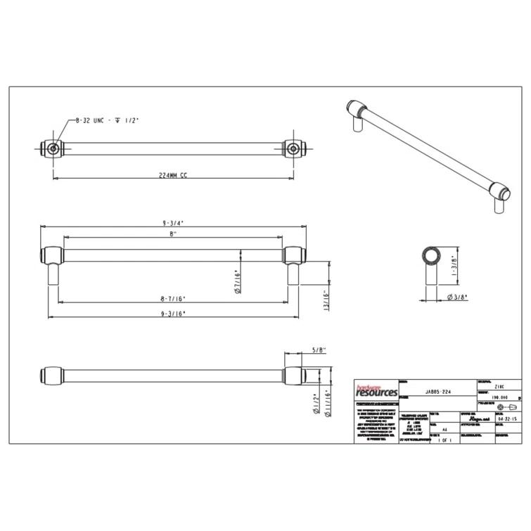Jeffrey Alexander Hayworth Bar Pull