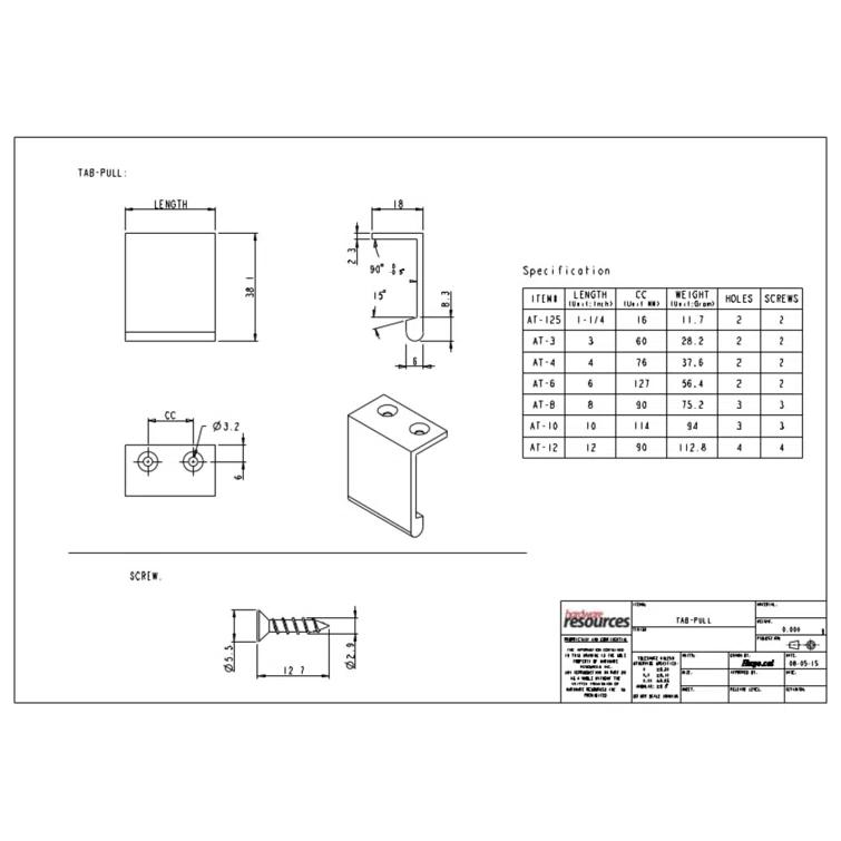 Edgefield 2 3/8" Center to Center Finger Pull