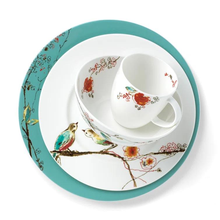 Lenox Lenox Chirp 4 Piece Bone China Place Setting Set, Service for 1