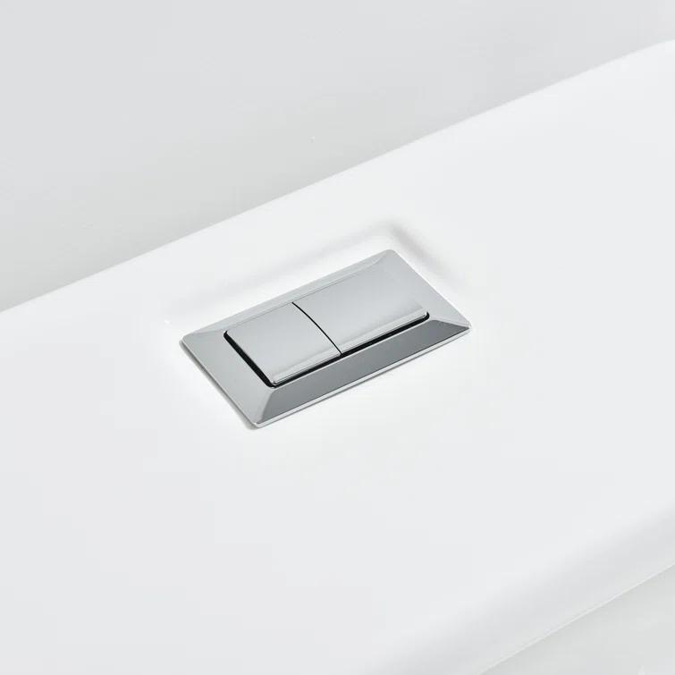1.28 GPF Elongated Comfort ADA Height One Piece Dual-Flush Toilet with Soft-Closing Seat,MAP Flushing 1000G