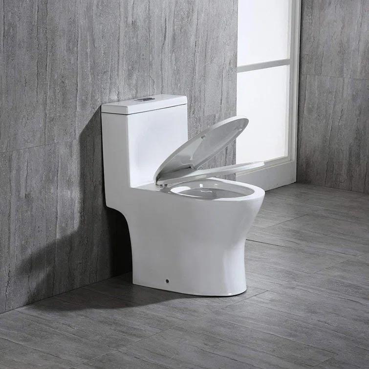 1.28 GPF Space Saving Round Compact One-Piece Toilet (Seat Included)