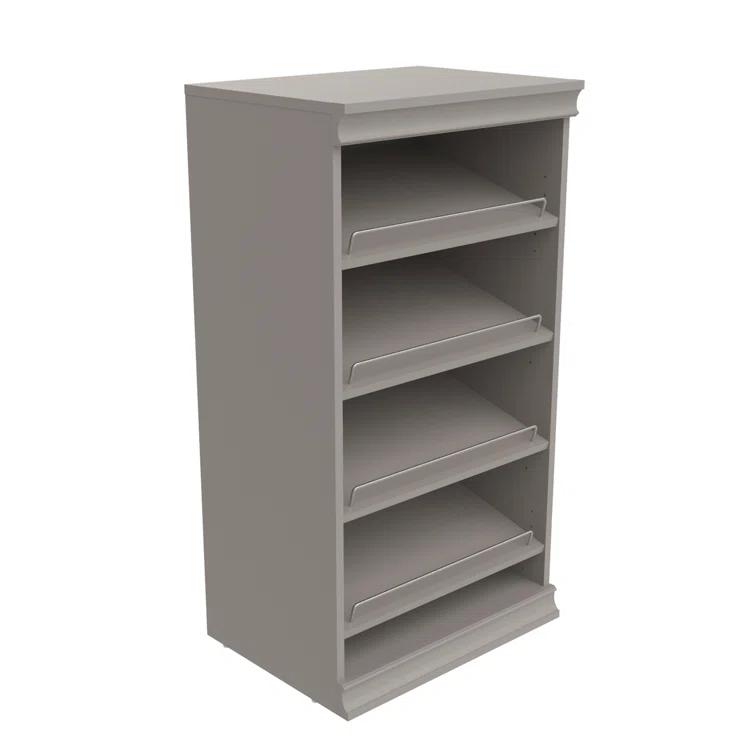 Modular Storage 21.38" W Shoe Shelf Unit with 4 Shelves