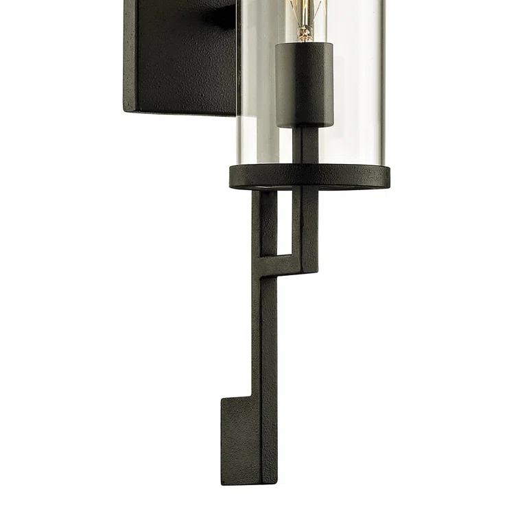 Park Slope Forged Iron 1 - Bulb Outdoor Armed Sconce