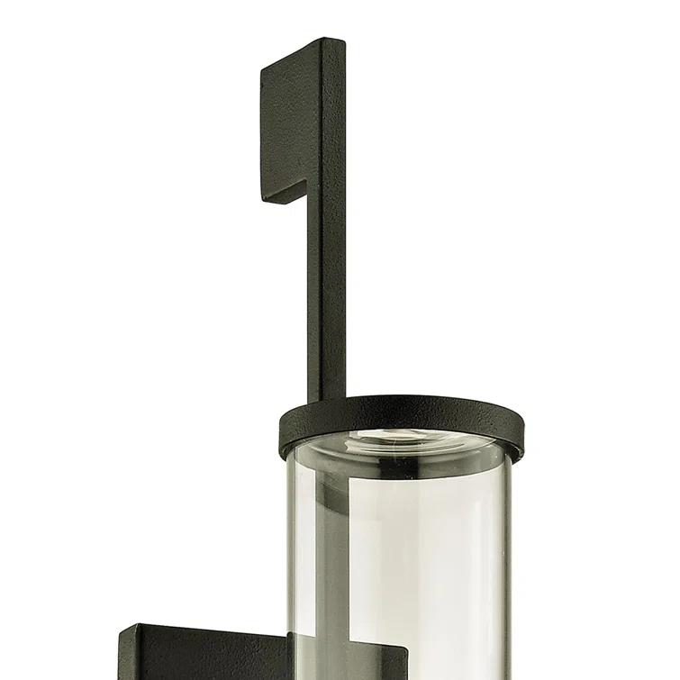 Park Slope Forged Iron 1 - Bulb Outdoor Armed Sconce
