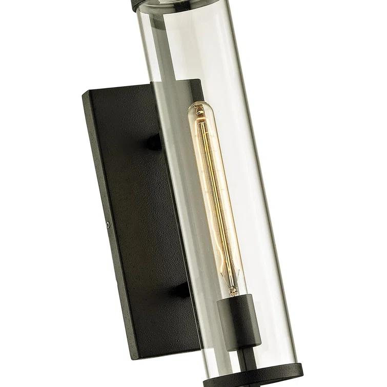 Park Slope Forged Iron 1 - Bulb Outdoor Armed Sconce