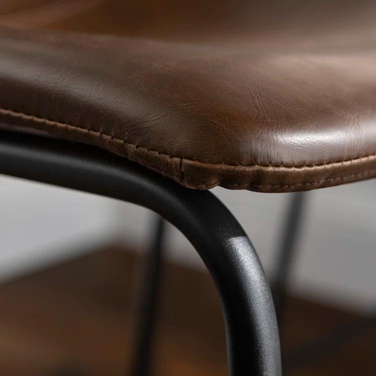Hokku Designs Mayeu Upholstered Counter Stool (Set of 2)