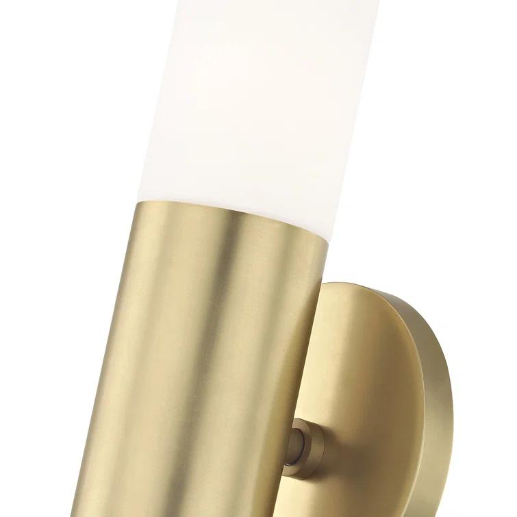 Mitzi Lola 2 - Light Wall Light in  Aged Brass Opal Matte Shade