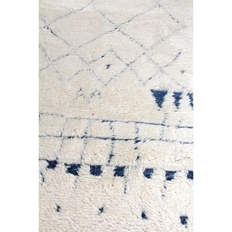 Moroccan Wool Geometric Rug
