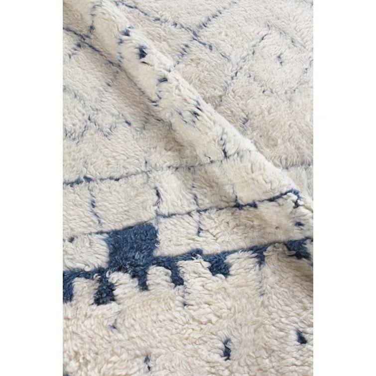 Moroccan Wool Geometric Rug