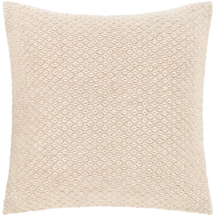 Hemlen Textured Wool Throw Pillow
