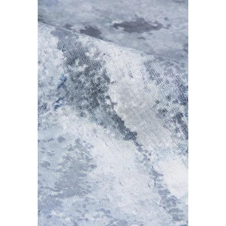 Reflections Abstract Hand-Loomed Silver/Gray/Ivory Area Rug