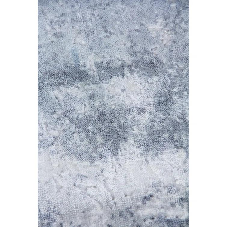 Reflections Abstract Hand-Loomed Silver/Gray/Ivory Area Rug