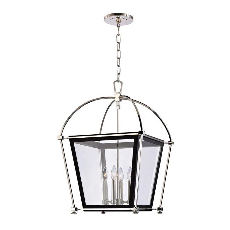 Hollis 4 - Light Dimmable Lantern Geometric Chandelier