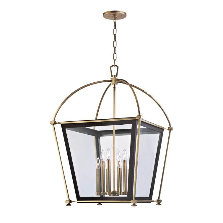 Hollis 4 - Light Dimmable Lantern Geometric Chandelier