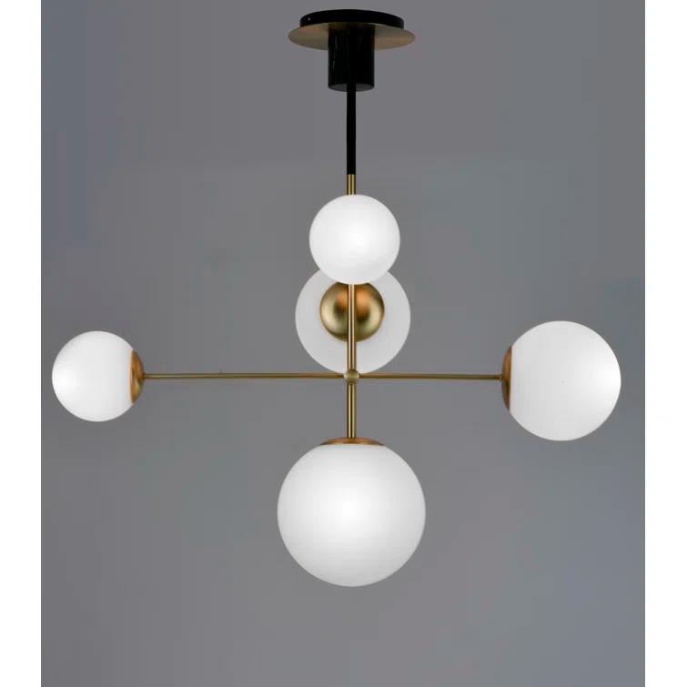 Drake 5 Light Dimmable Sputnik Chandelier