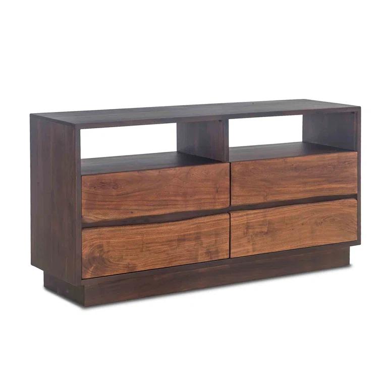 Foundry Select Woodbury Solid Wood 64'' W 4 - Drawer Dresser