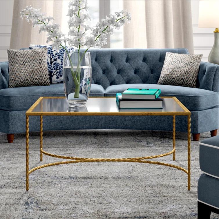 Rope Glass Top Coffee Table