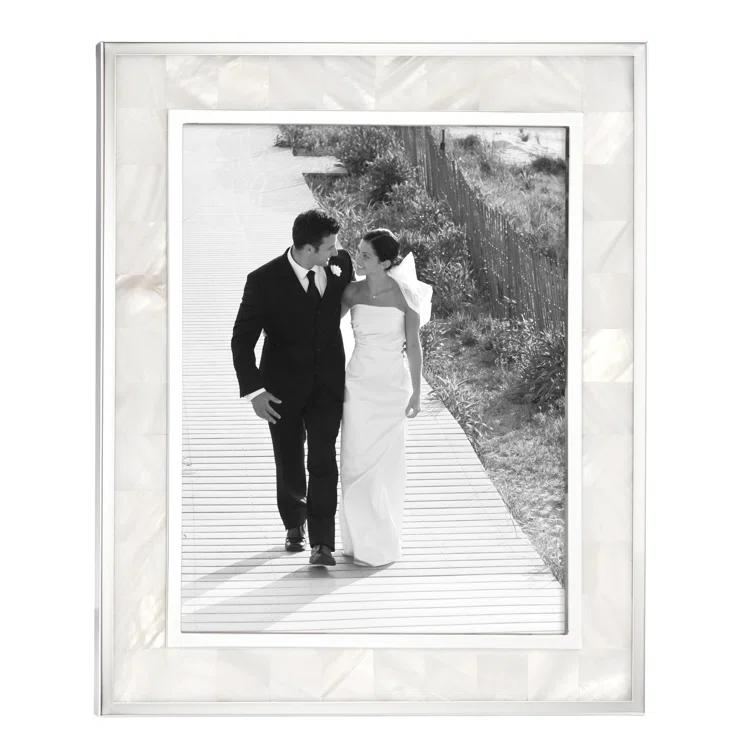 Reed & Barton Plated Giftware Mother of Pearl Single Picture Frame