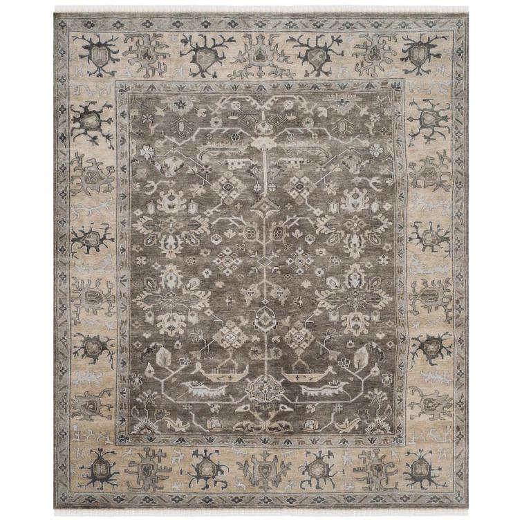 Oushak Hand Knotted Wool Oriental Rug