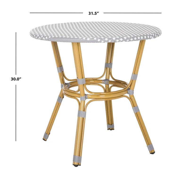Wilburg Round Wicker/Rattan Outdoor Bistro Table