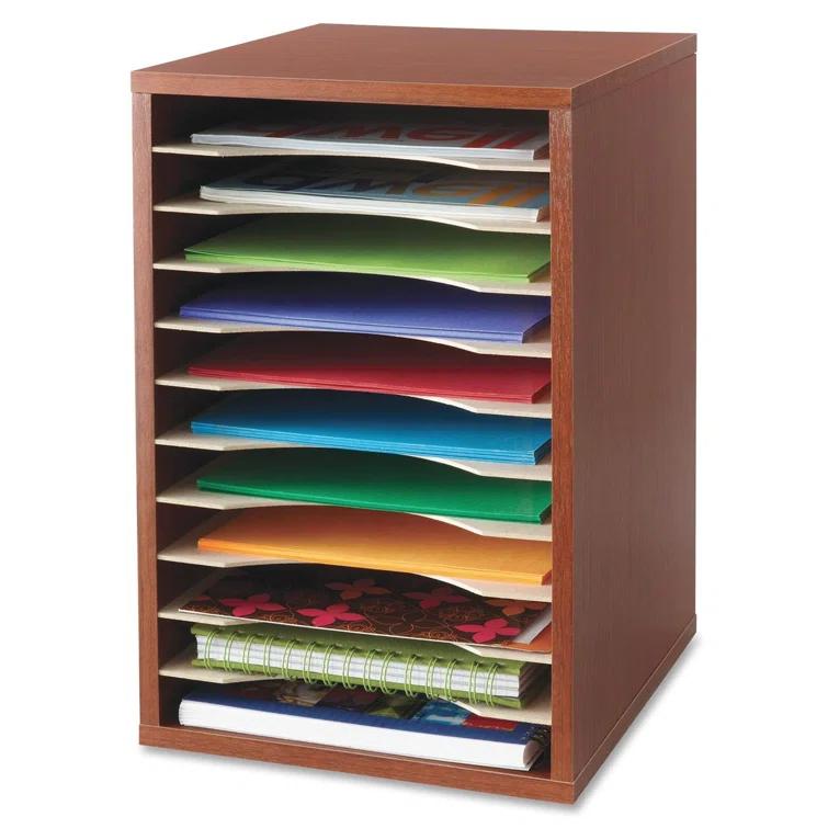 Literature Desktop Organizer With 11 Compartments