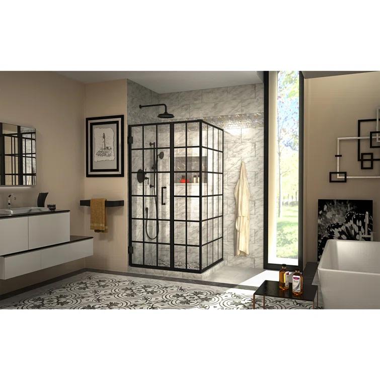 DreamLine SHEN-2434400-89 Unidoor Toulon Frameless 39.88" x 72" Rectangle Hinged Shower Enclosure