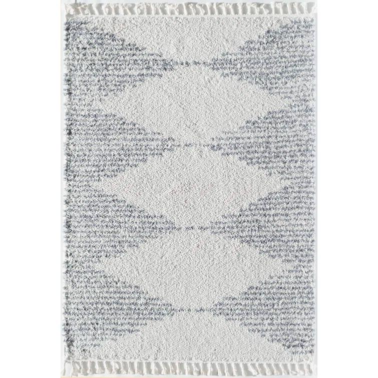 Zaya Mason Shag Tribal Heath grey Area Rug