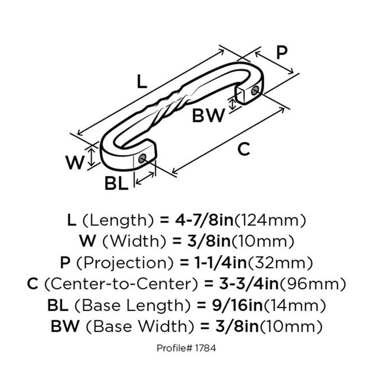 Inspirations 5 1/16" Center to Center Arch Pull