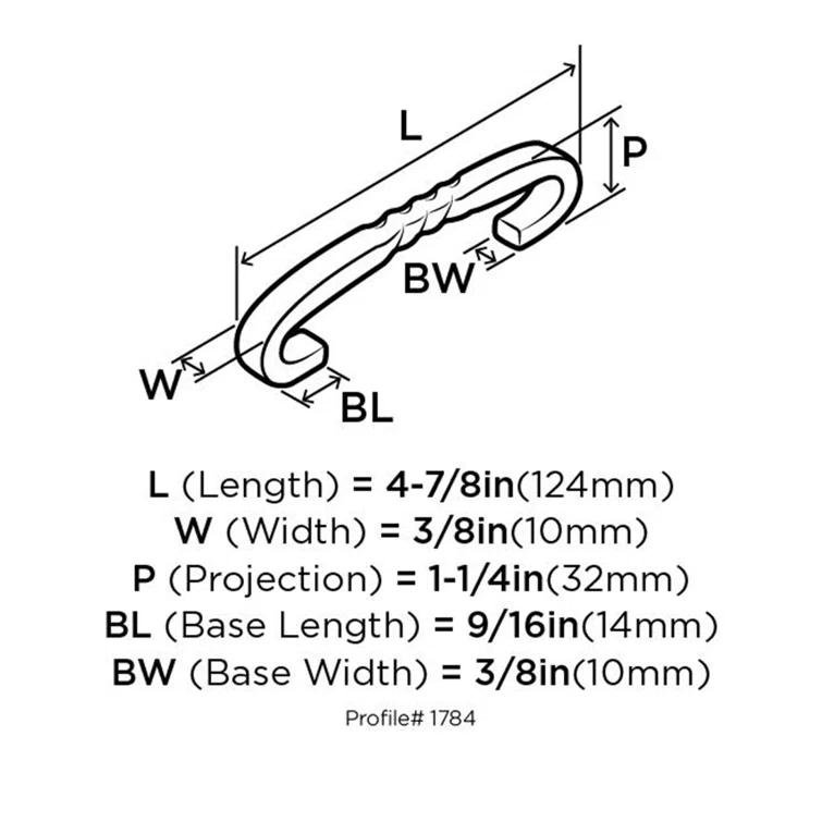 Inspirations 5 1/16" Center to Center Arch Pull