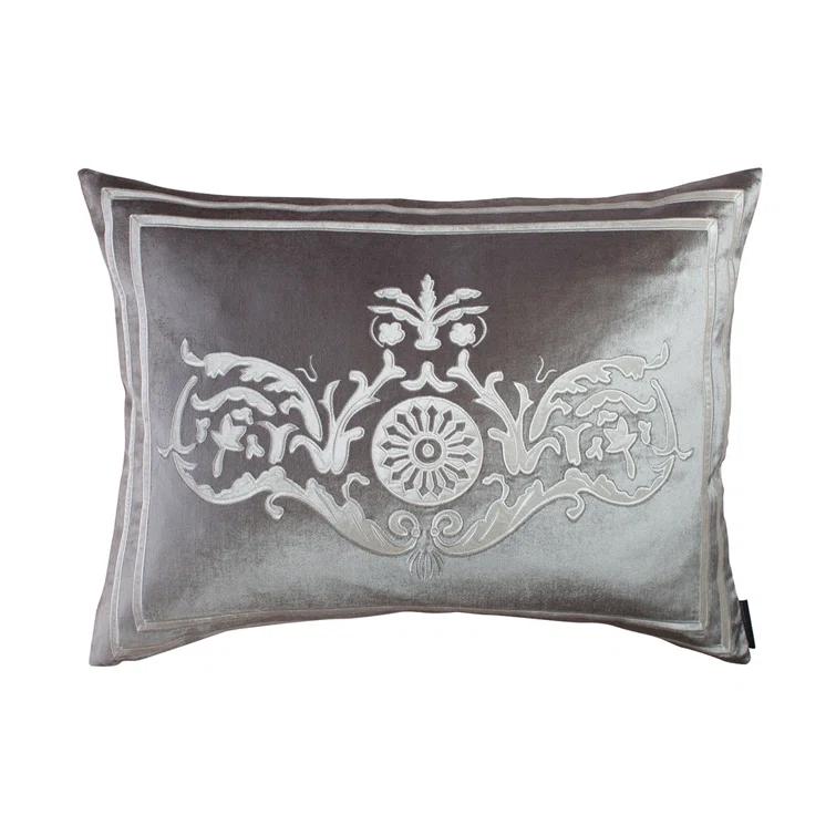 Lili Alessandra Paris Appliqued Feather Throw Pillow