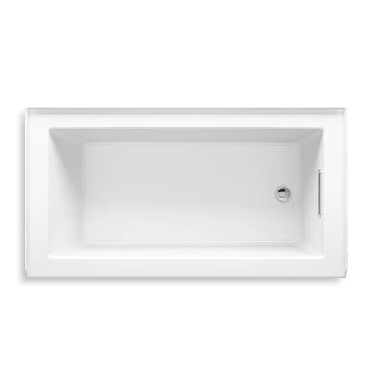 Underscore 60" x 32" Alcove Soaking Bathtub