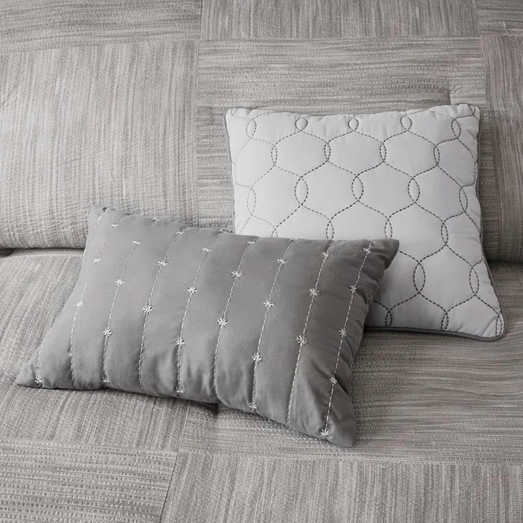 Madison Park Walter 7 Piece Printed Weave Seersucker Comforter Set