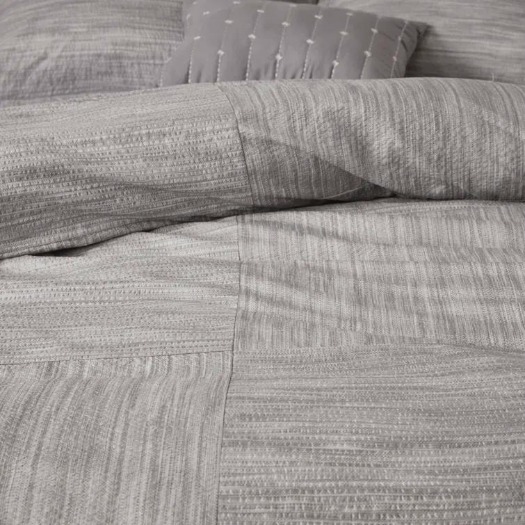Madison Park Walter 7 Piece Printed Weave Seersucker Comforter Set