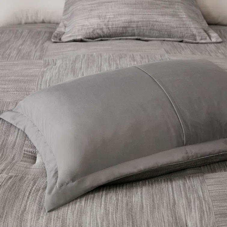 Madison Park Walter 7 Piece Printed Weave Seersucker Comforter Set