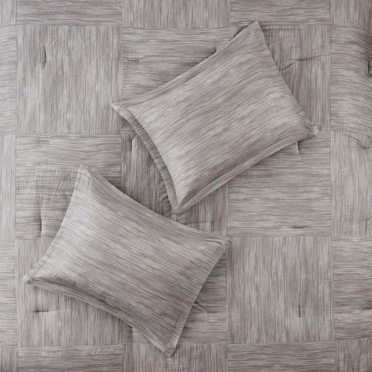 Madison Park Walter 7 Piece Printed Weave Seersucker Comforter Set