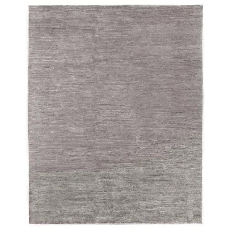 Crush Hand-Knotted Dark Silver/Silver Area Rug