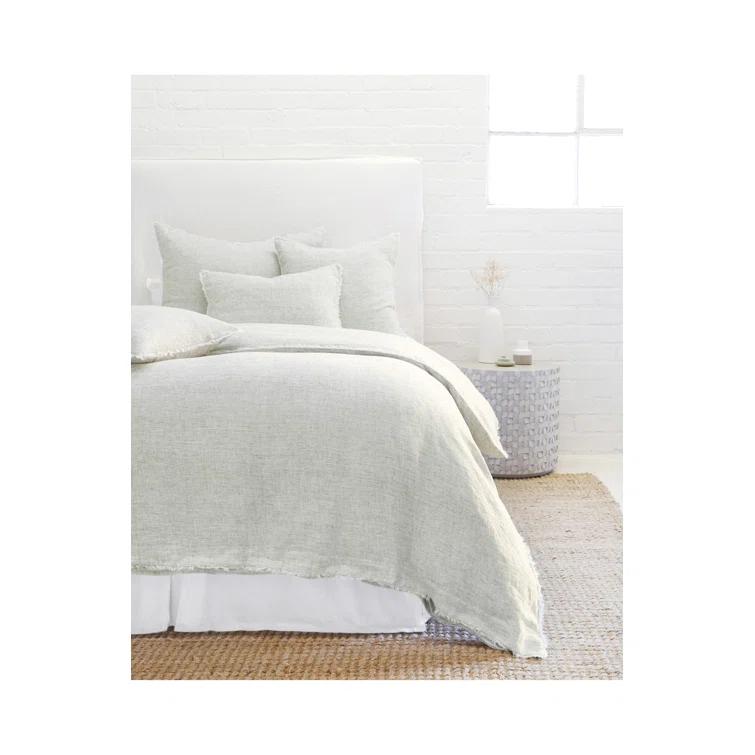 Logan Linen Duvet by Pom Pom at Home - Navy / King